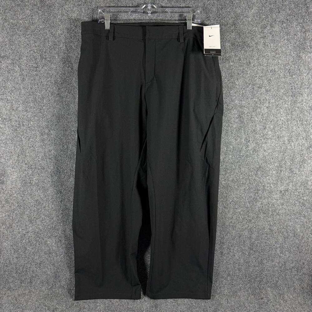 Nike 24.7 PerfectStretch Pants Mens 36x30 Black Dri-FIT UVA UVB Loose Fit NWT